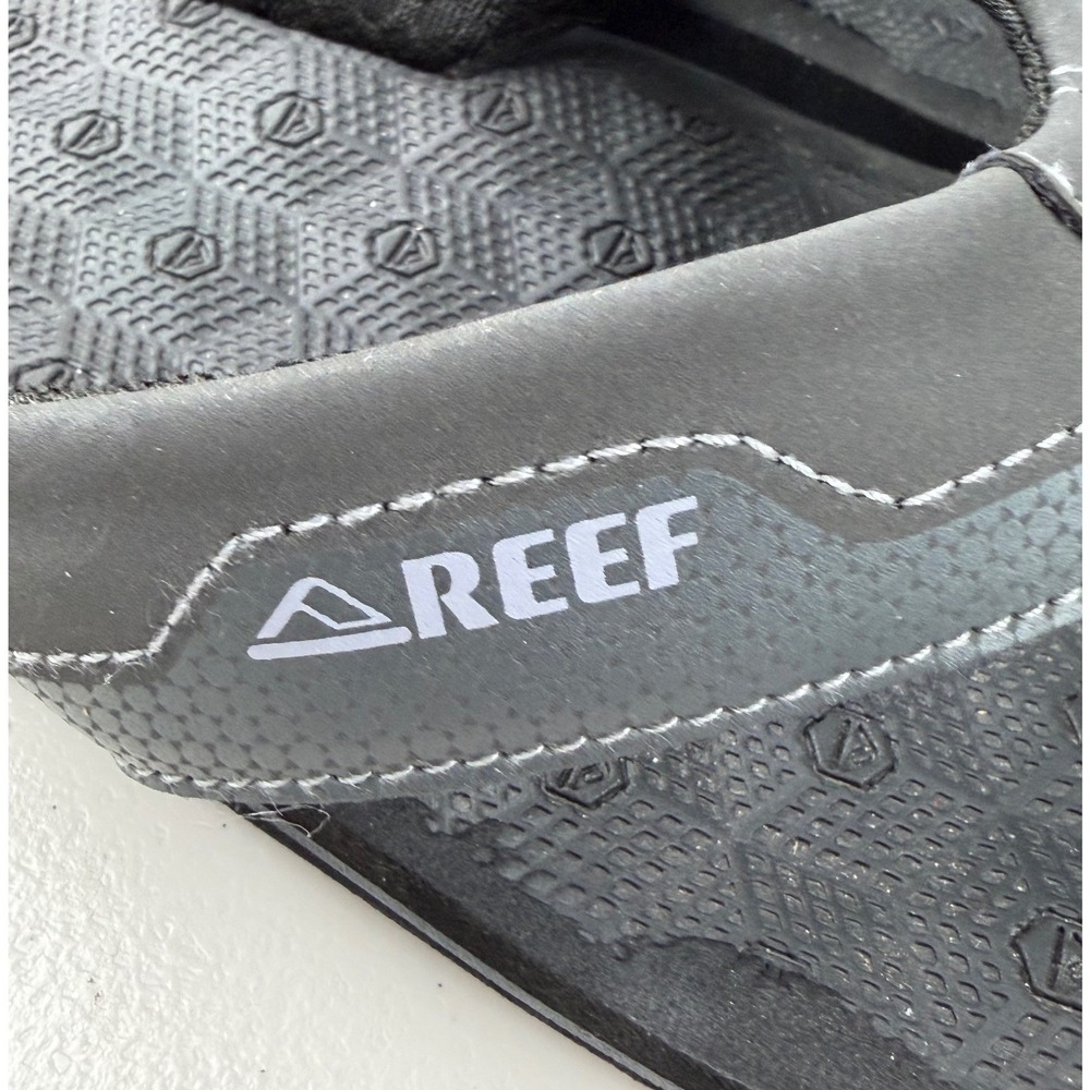 Reef The Ripper Mens Flip Flops Black Grey Thong Sandals Size 7 G-22 FYC - Picture 3 of 7